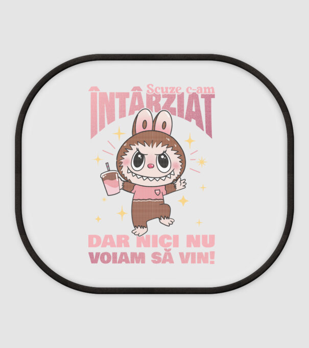 Scuze c-am întârziat model alb pe tricou