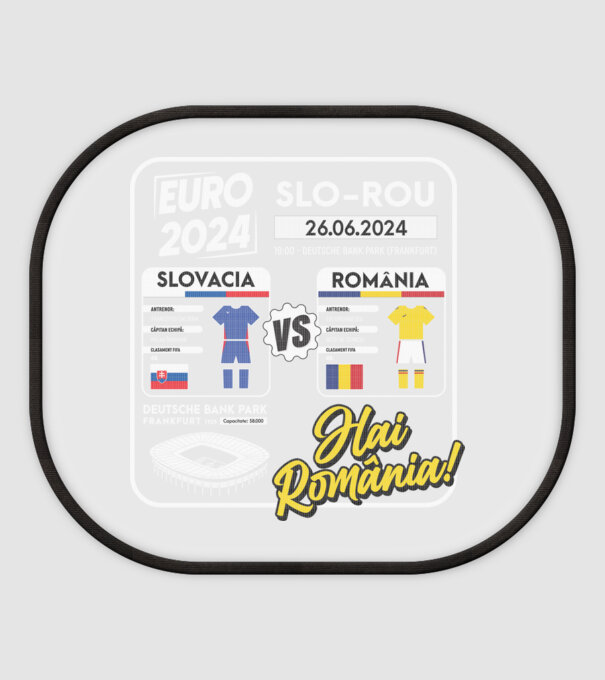SLO-ROU euro 2024 calendar model alb pe tricou
