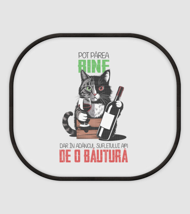 sunt bun pentru o băutură Alb model alb pe tricou