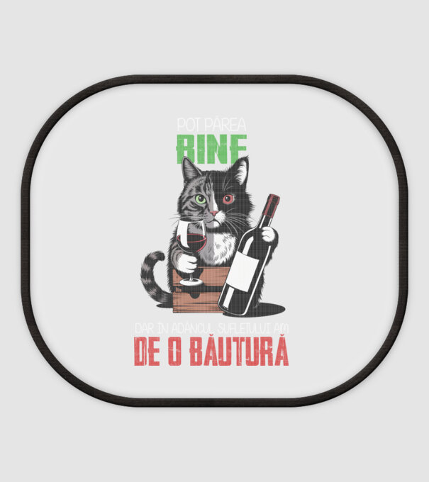 sunt bun pentru o băutură Negru model alb pe tricou