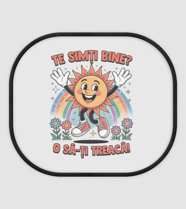 Te simți bine? model alb pe tricou