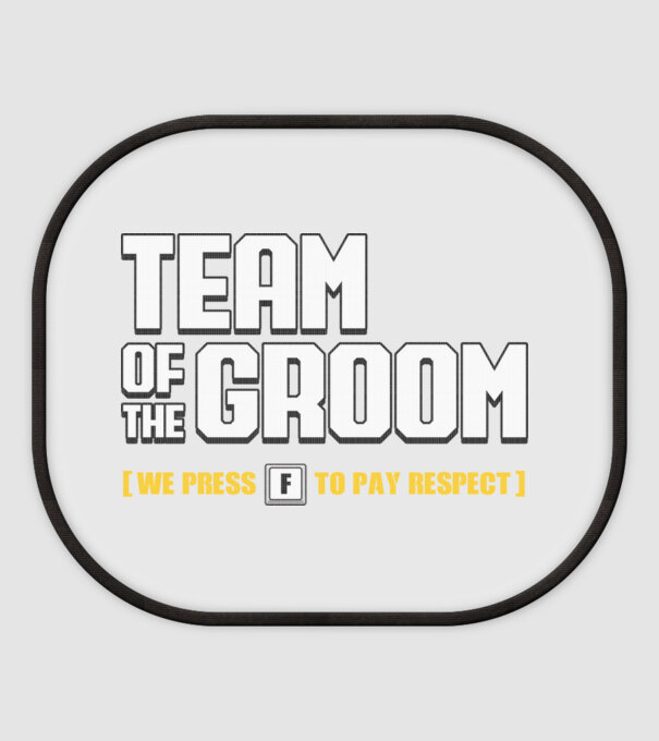Team of the Groom model alb pe tricou