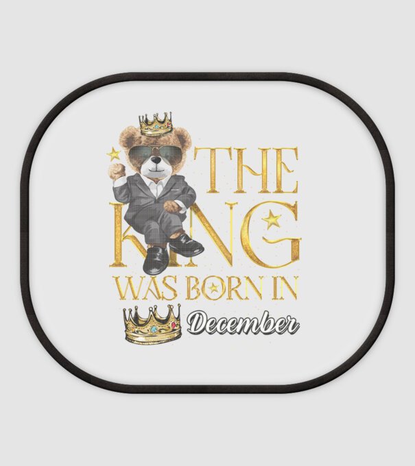 The king was born int DECEMBER model alb pe tricou