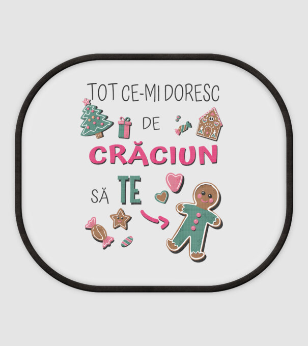 Tot ce-mi doresc de Crăciun să TE om alb model alb pe tricou