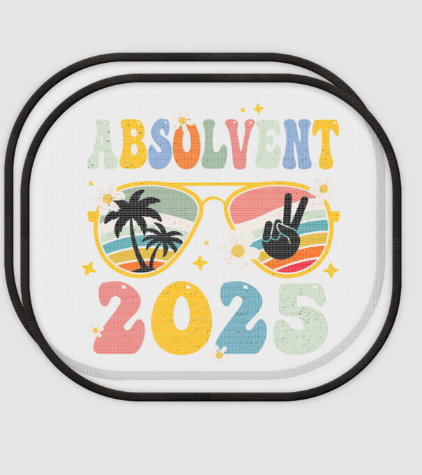 Absolvent 2025 model alb pe tricou