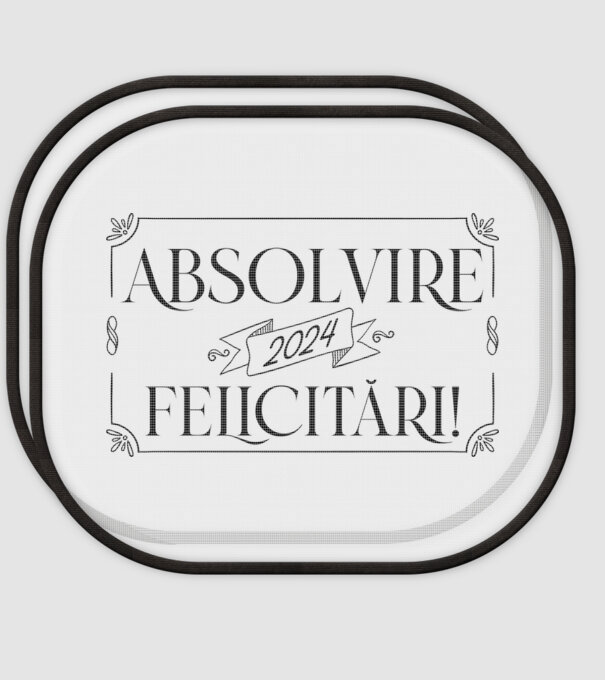 Absolvire 2024 model alb pe tricou
