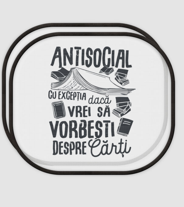 Antisocial, cu excepția dacă vrei să vorbești despre cărți-01 model alb pe tricou