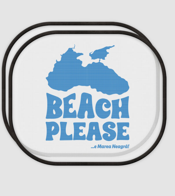 Beach please, e Marea Neagră! model alb pe tricou