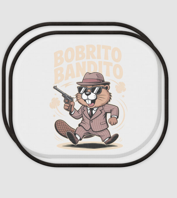 Bobrito Bandito model alb pe tricou