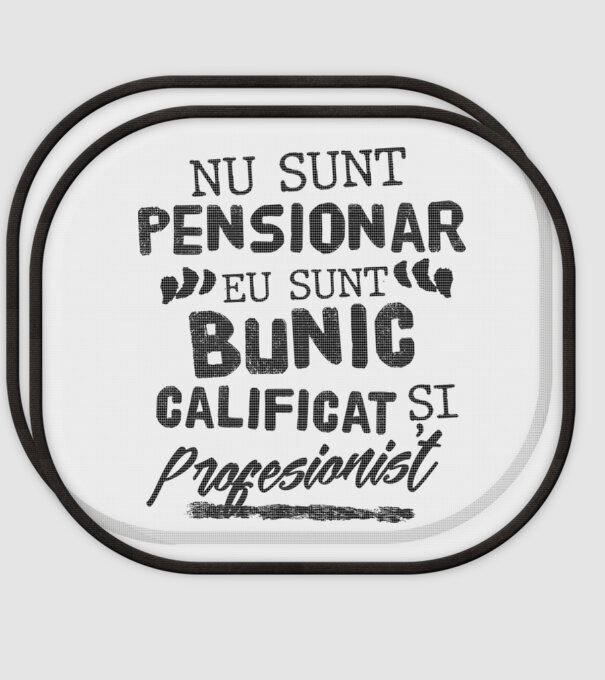 Bunicul profesionist model alb pe tricou