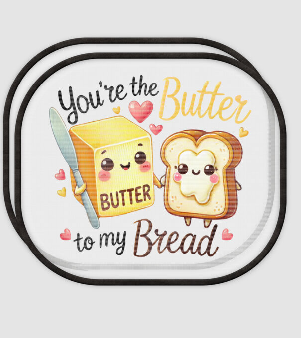 Butter to my Bread model alb pe tricou