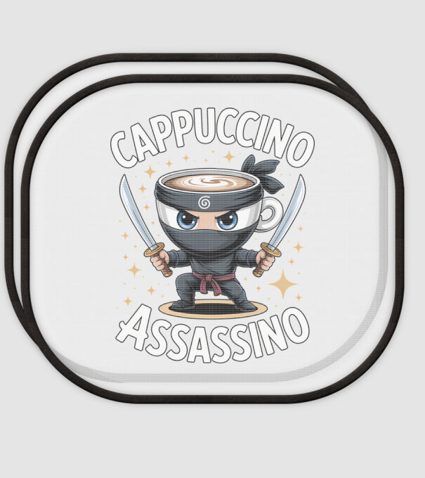 Cappuccino Assassino model alb pe tricou
