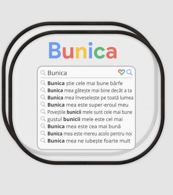 căutare Google Bunica model alb pe tricou