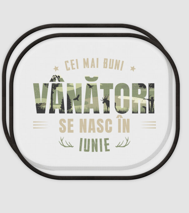 Cei mai buni vânători se nasc în iunie model alb pe tricou