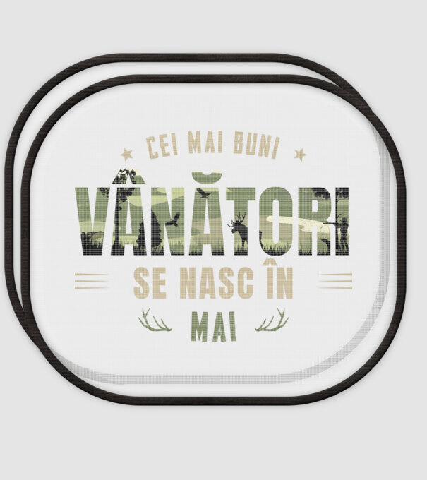 Cei mai buni vânători se nasc în mai model alb pe tricou