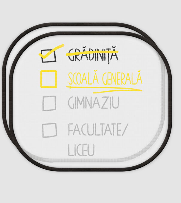 Cheklist educație - grădiniță alb model alb pe tricou