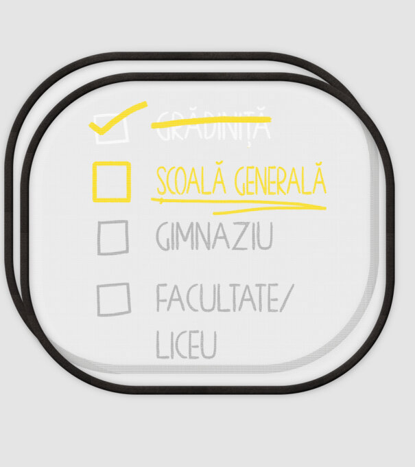 Cheklist educație - grădiniță negru model alb pe tricou