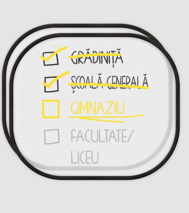 Cheklist educație - Școala primară alb model alb pe tricou