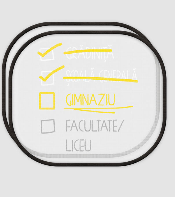 Cheklist educație - Școala primară negru model alb pe tricou