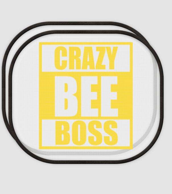 Crazy bee boss model alb pe tricou
