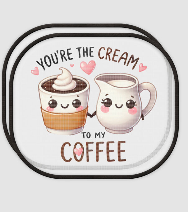 Cream to my Coffee model alb pe tricou