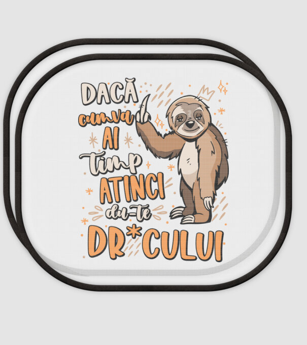 Dacă cumva ai timp, dute dr*cului! model alb pe tricou
