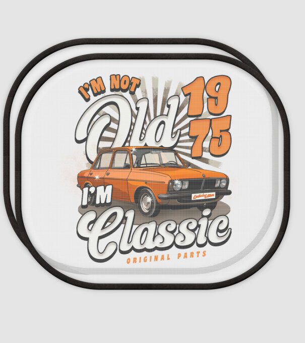 DACIA 1975 model alb pe tricou