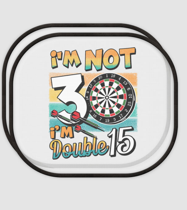 Darts Birthday 30 years old model alb pe tricou