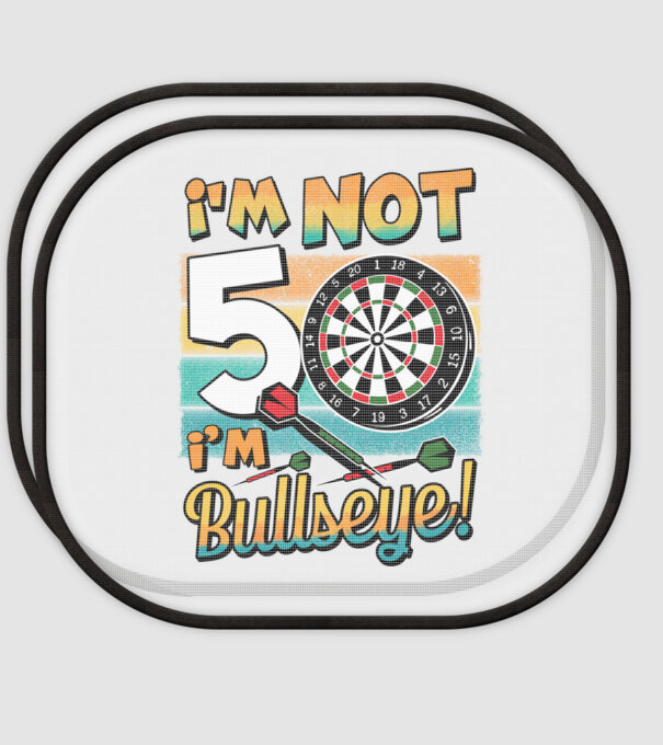 Darts Birthday 50 years old model alb pe tricou