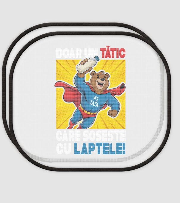 Doar un Tătic Care sosește cu laptele model alb pe tricou