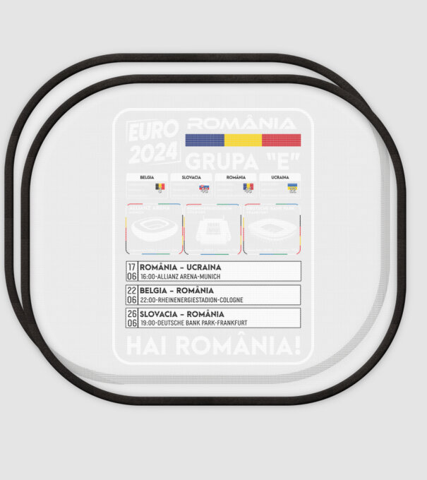 Fotbal Calendar Euro 2024 model alb pe tricou