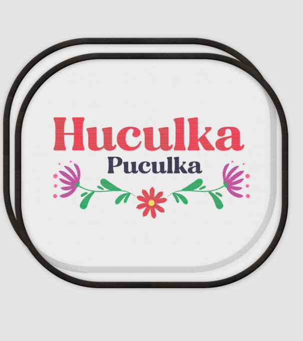 Huculka Puculka model alb pe tricou