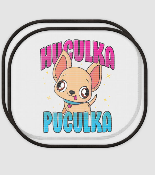 Huculka Puculka chivava model alb pe tricou