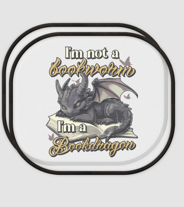 I am not a bookworm i am a bookdragon model alb pe tricou