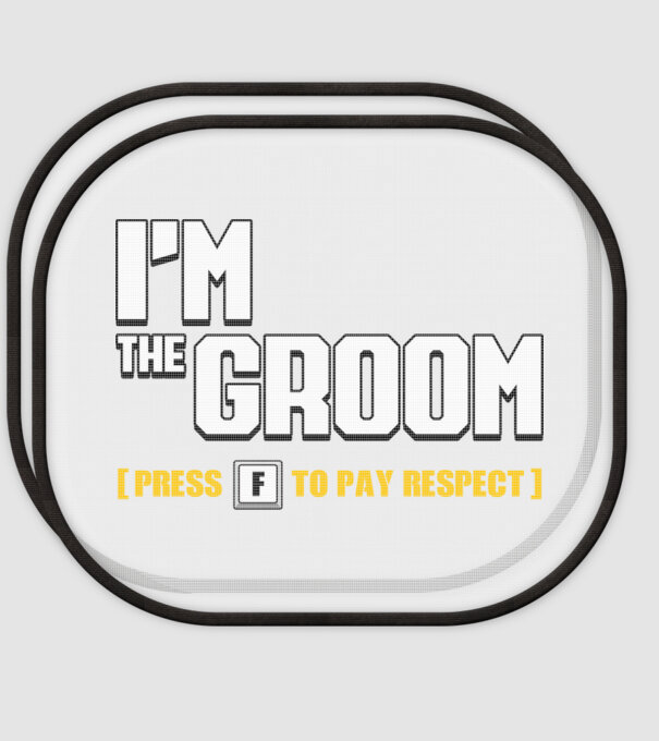 I'm the Groom model alb pe tricou