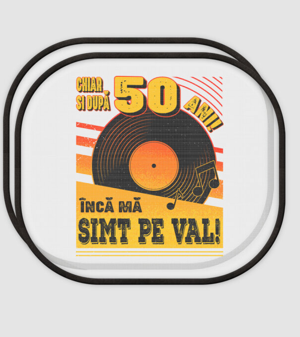 Încă mă simt pe val! 50 model alb pe tricou
