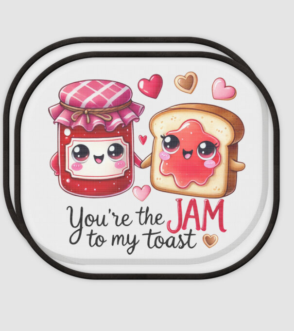 Jam to my Toast model alb pe tricou