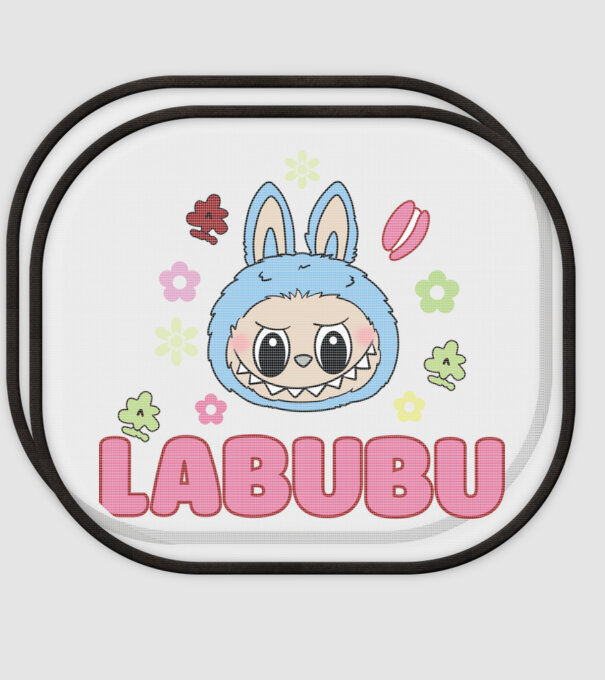Labubu model alb pe tricou