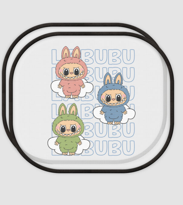 LABUBU model alb pe tricou