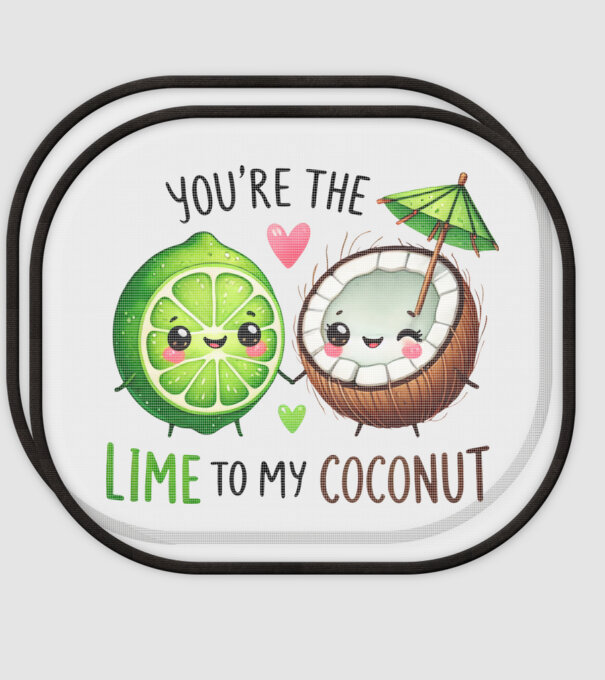 Lime to my Coconut model alb pe tricou