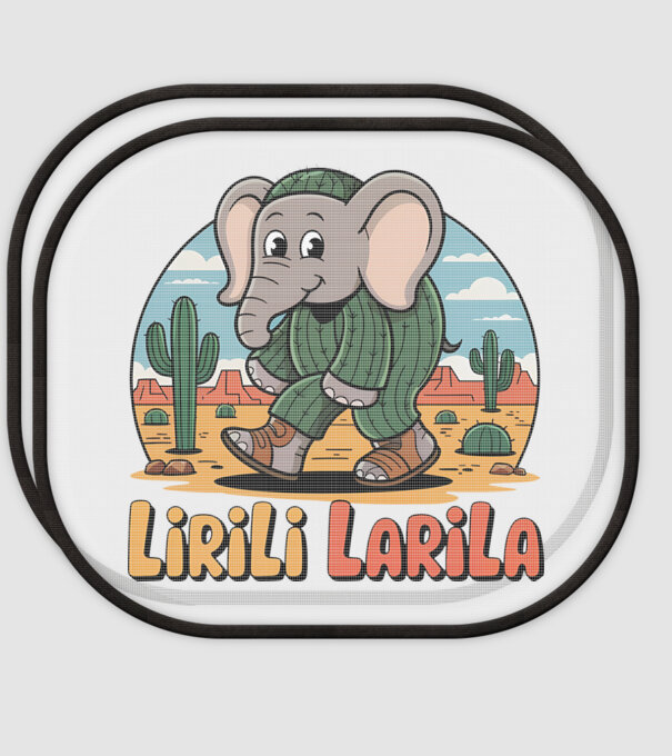 Lirili Larila model alb pe tricou