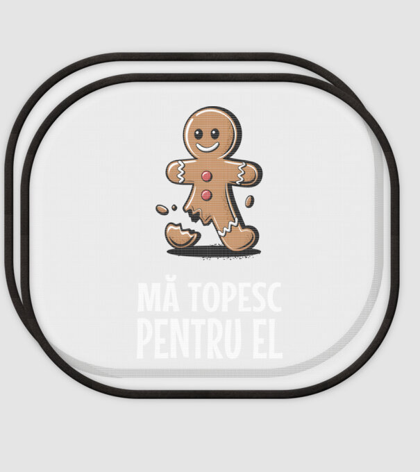 Mă topesc pentru el Negru model alb pe tricou