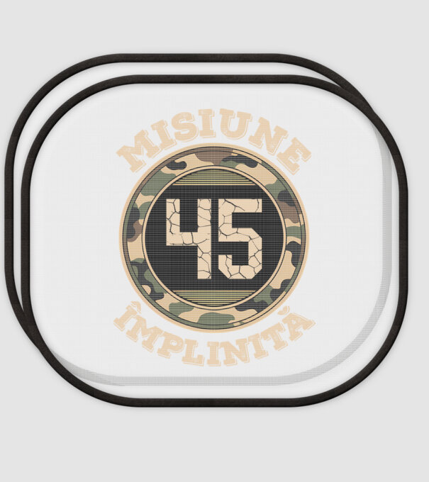 Misiune împlinită 45 model alb pe tricou