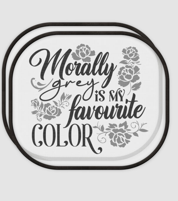 Moraly Gray is my favorite color model alb pe tricou