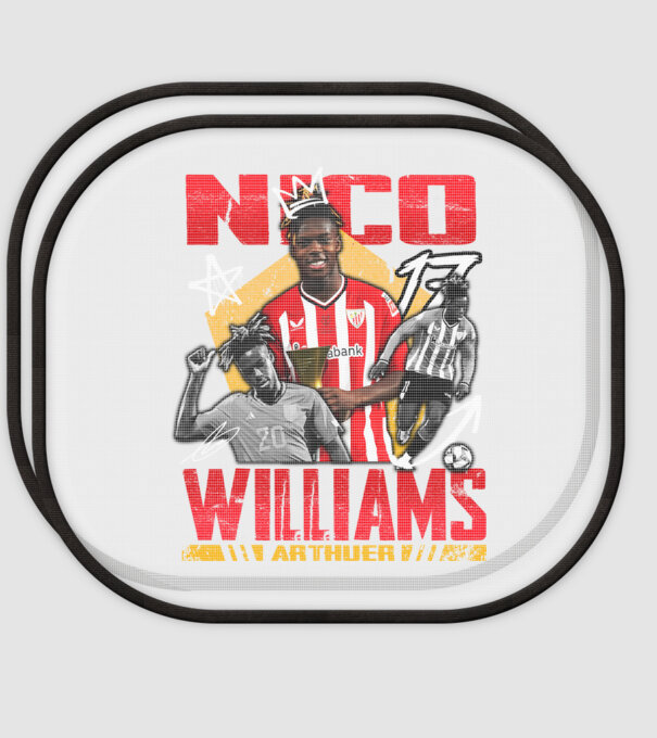 Nico Williams tribute model alb pe tricou