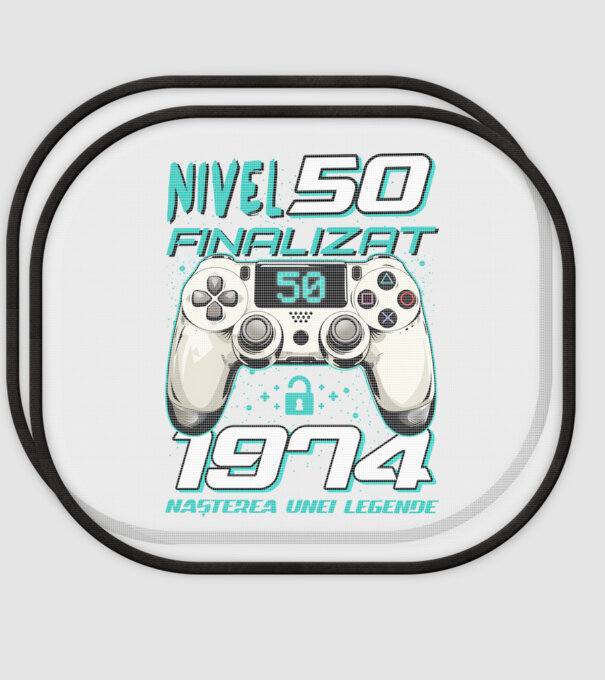 Nivel finalizat 50 1975 model alb pe tricou