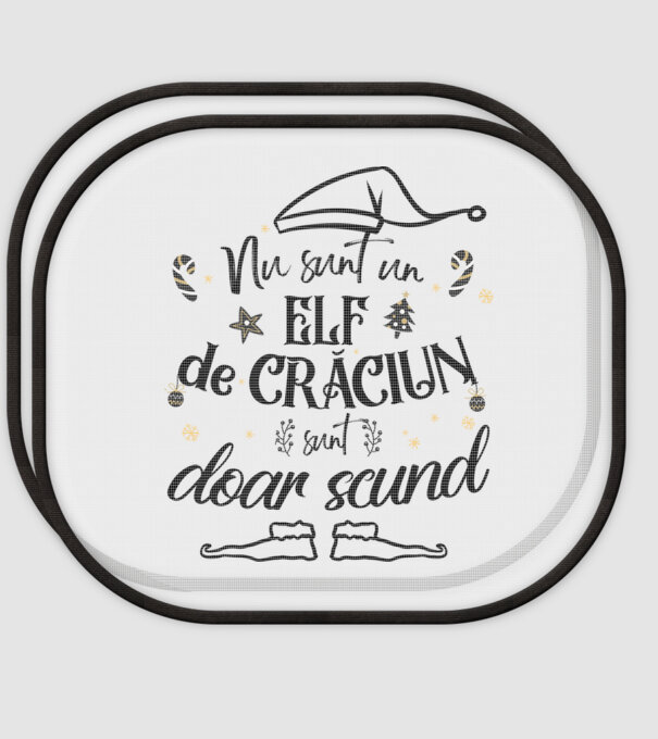 Nu sunt un elf de Crăciun, sunt doar scund ALB model alb pe tricou