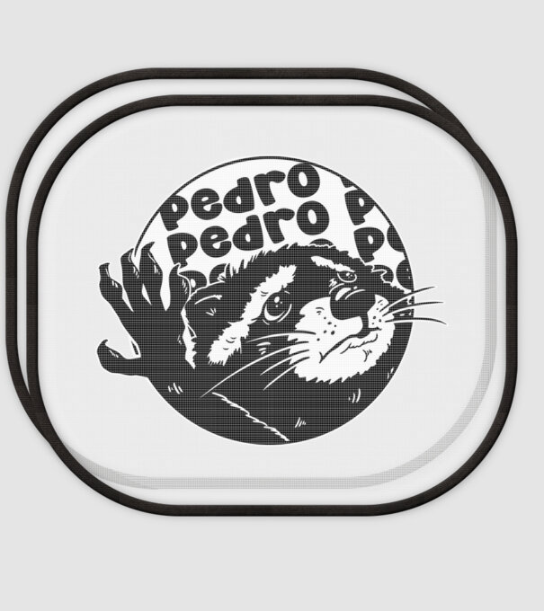 Pedro circle model alb pe tricou