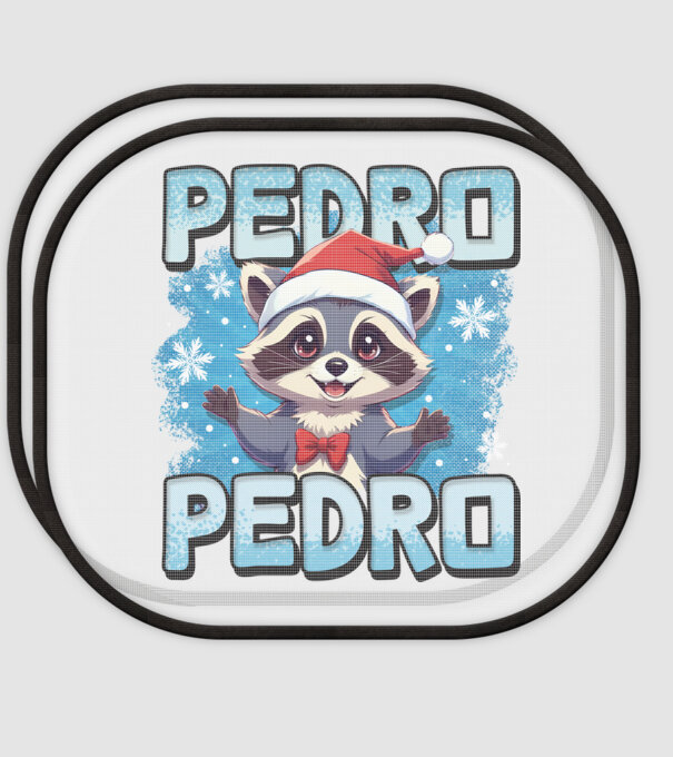 Pedro pedro retro xmas model alb pe tricou