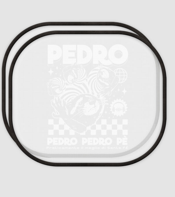 Pedro techno model alb pe tricou